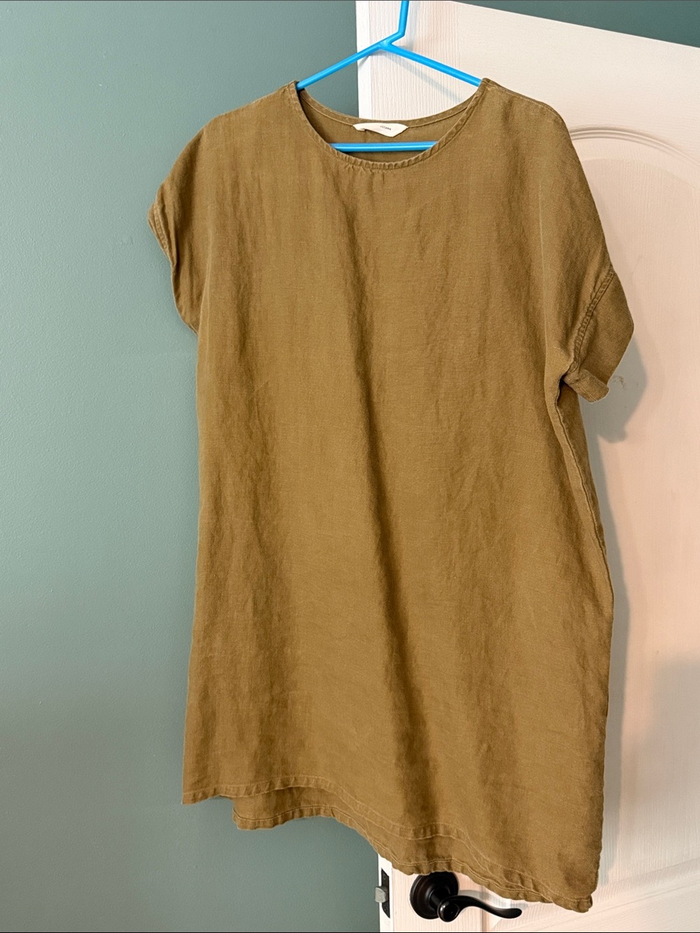 Elizabeth Suzann - OS Dress in Olive Green 100% Linen